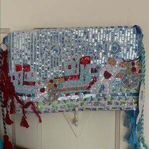 Antica Santoria POSINATO Sequin Embellished Clutch